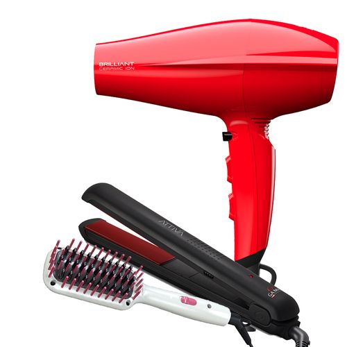 PACK ALISADOR CP9 + SECADOR BRILLIANT + CEPILLO INNOVA CERCAMIC ION - tuachl